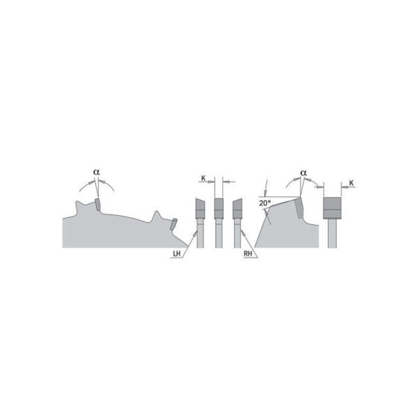 Диск пильный 200x15,87x3,2/2,5 -12° FTG+ATB Z=12 DADO CMT 230.012.08 2