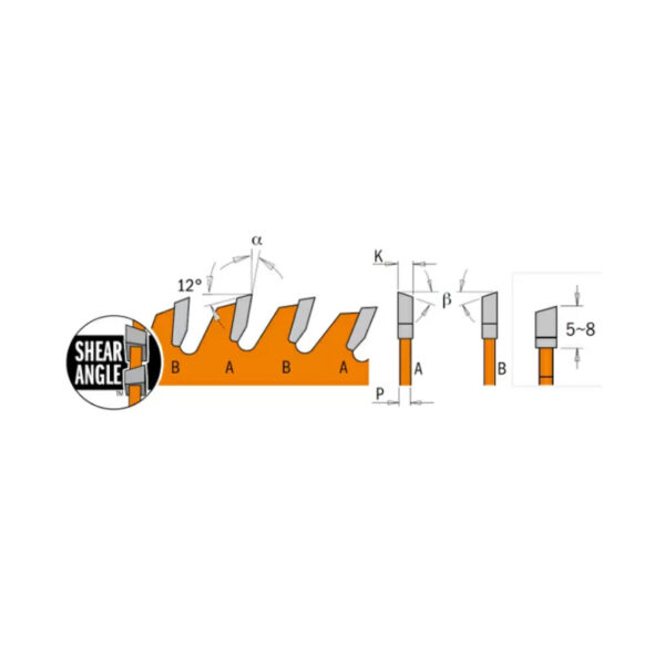 Диск пильный 160x20(+16)x1,7/1,1 12° 10° ATB + 8° SHEAR Z=56 CMT 273.160.56H 2