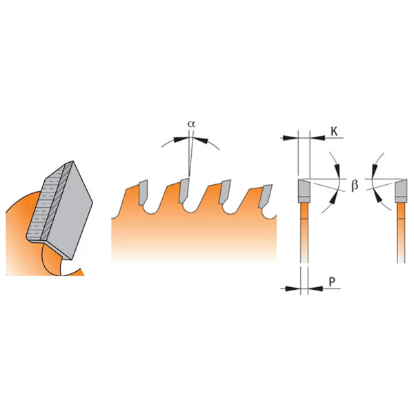 Диск пильный 250x30x3,0/2,5 10º 20º ATB Z=80 CMT 285.580.10M 2