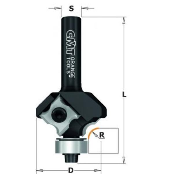 Фреза концевая со сменным ножом HW Z2 S=8 D=27 L=57,5 R=2 RH 2