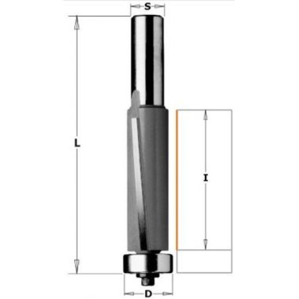 Фреза концевая CMT обгонная с подшипником D=19,0 I=50,8 S=12,0 L=110,0 906.1950 2