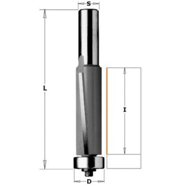 Фреза концевая CMT обгонная с подшипником D=19,0 I=70,0 S=12,0 L=124,0 2