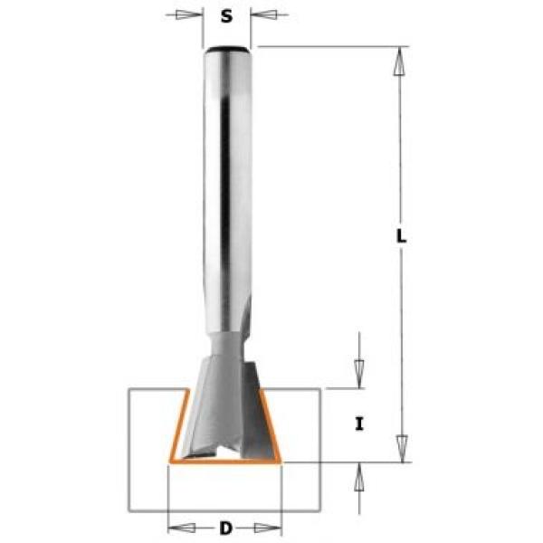 Фреза концевая CMT для СМТ 300 D=12,7 I=12,7 S=8,0 L=52,0 2