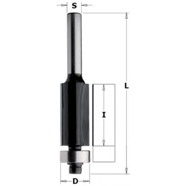 Фреза концевая CMT-contractor обгонная (нижн. подш.) S=8 D=19x25,4 2