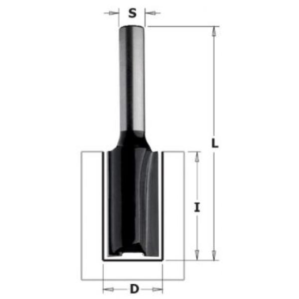 Фреза концевая CMT-contractor пазовая S=8 D=6x25,4x60 Z=2 2