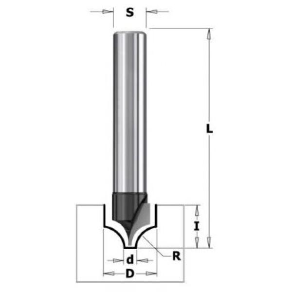 Фреза концевая CMT-contractor для декорирования S=8 D=10x10 2