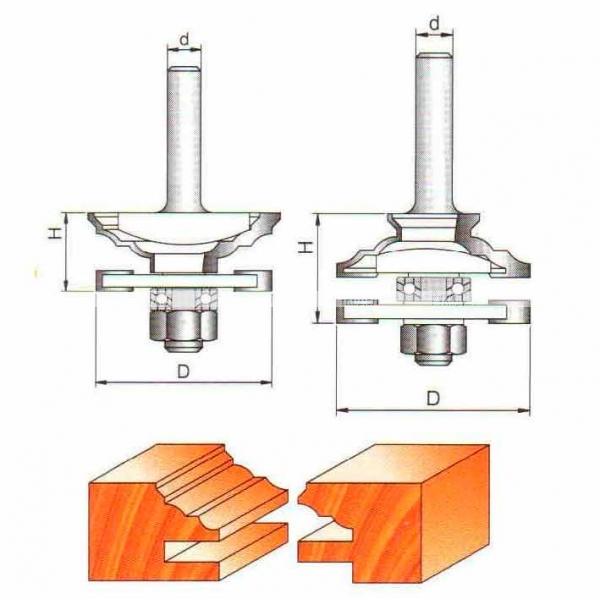 Глобус 3501 Set D:46mm I:24mm d:8mm комбинированная рамочная Арт:3501SD46d8 2